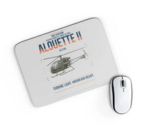 Thumbnail for Sud Aviation SE 3130 Alouette II design on light gray rectangle mouse pad