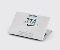 Thumbnail for Bombardier Learjet 31A design on light gray MacBook case