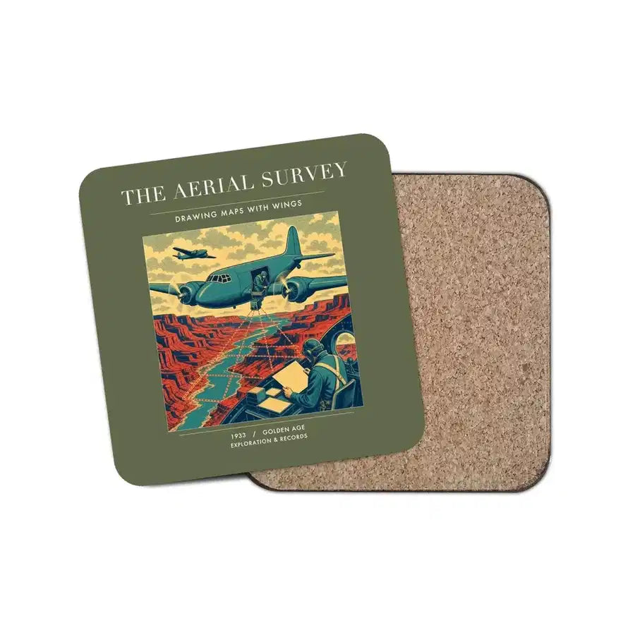 The Aerial Survey - Designed Coasters design on green army 1-piece