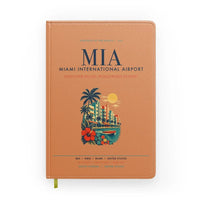 Thumbnail for Miami International Airport (MIA) design on orange notebook