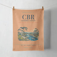Thumbnail for Canberra Airport (CBR) design on orange towel