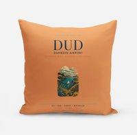 Thumbnail for Dunedin Airport (DUD) design on orange pillow