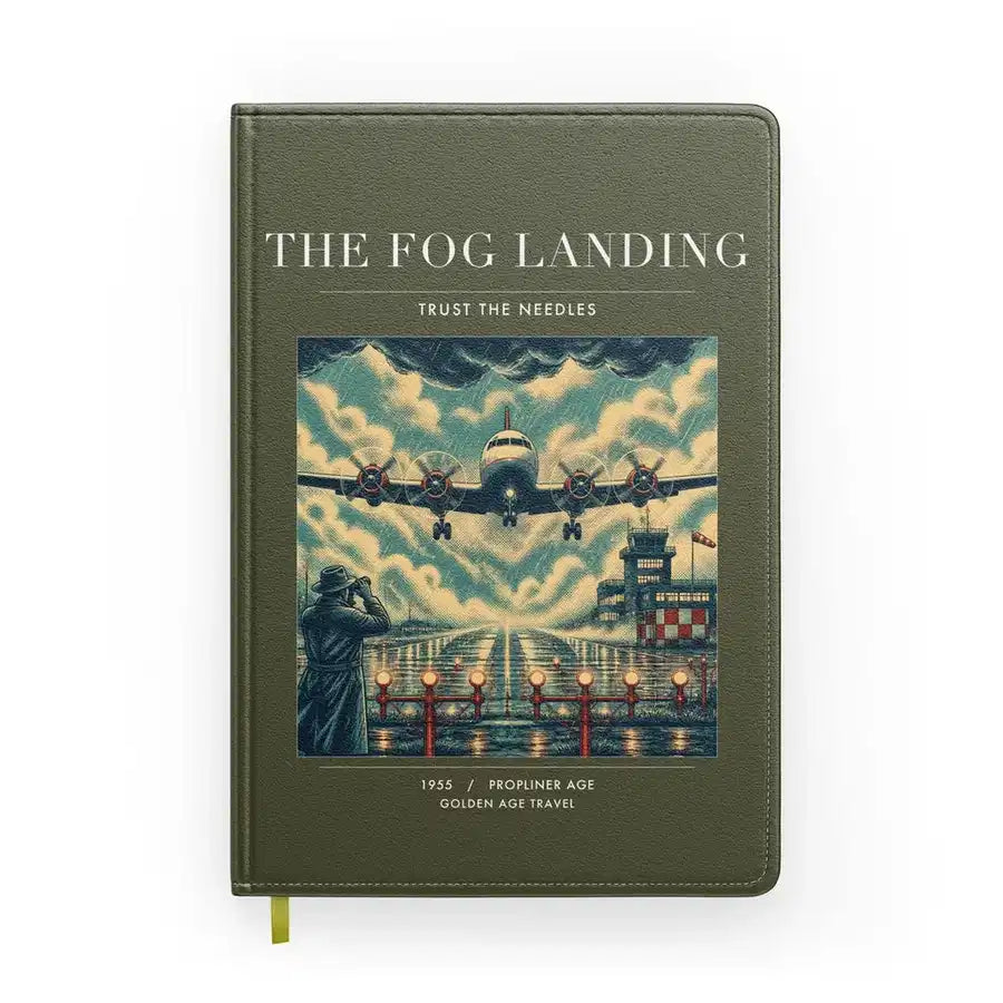 VINTAGE G4095 - The Fog Landing - Designed Notebooks design on greenarmy
