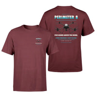 Thumbnail for Skyfront Perimeter 8 design on dark red t shirt