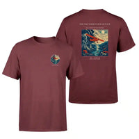 Thumbnail for VINTAGE G4148 - The Thunderstorm Detour - Double-Side T-Shirt design on darkred double side t shirt