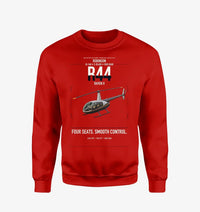 Thumbnail for Robinson R44 Raven II design on red sweatshirt
