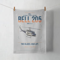 Thumbnail for Bell 205A-1++ design on light gray towel