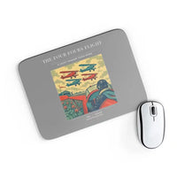 Thumbnail for VINTAGE G4444 - The Four Fours Flight - Designed Mouse Pads design on gray rectangle