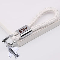 Thumbnail for Customisable SKY Airline Design Leather Car Key Chain - view 6