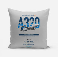 Thumbnail for Airbus A320 design on light gray pillow