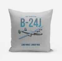 Thumbnail for B-24J Liberator design on light gray pillow