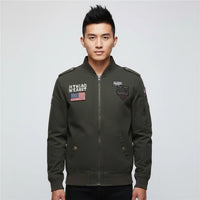 Thumbnail for US Flag Bomber Pilot Cotton Jacket - view 8