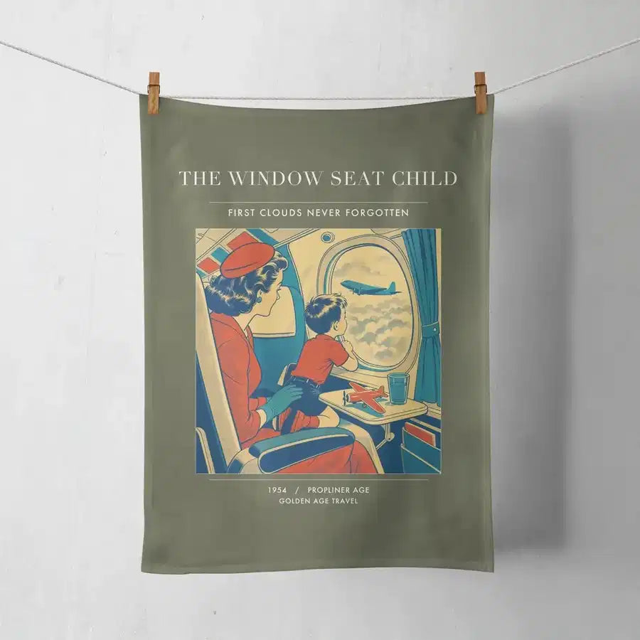 VINTAGE G4215 - The Window Seat Child - Designed Towels design on greenarmy