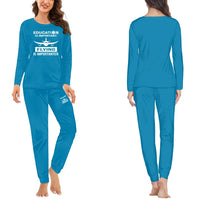 Thumbnail for Flying is Importanter women pajamas - Light Blue