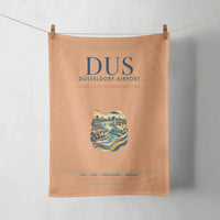 Thumbnail for Düsseldorf Airport (DUS) design on orange towel