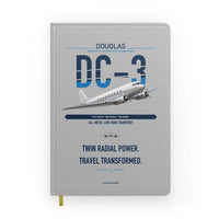 Thumbnail for Douglas DC-3 design on light gray notebook