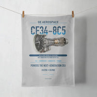 Thumbnail for CF34-8C5 design on light gray towel