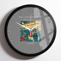 Thumbnail for VINTAGE G4088 - The Connecting Flight - Designed Wall Clocks design on gray framed