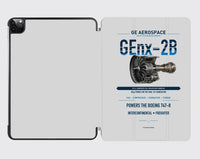 Thumbnail for GEnx-2B design on light gray ipad tablet case