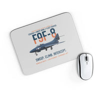 Thumbnail for F9F-8 Cougar Swept Wing Carrier Fighter design on light gray rectangle mouse pad