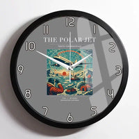 Thumbnail for VINTAGE G4119 - The Polar Jet - Designed Wall Clocks design on gray framed