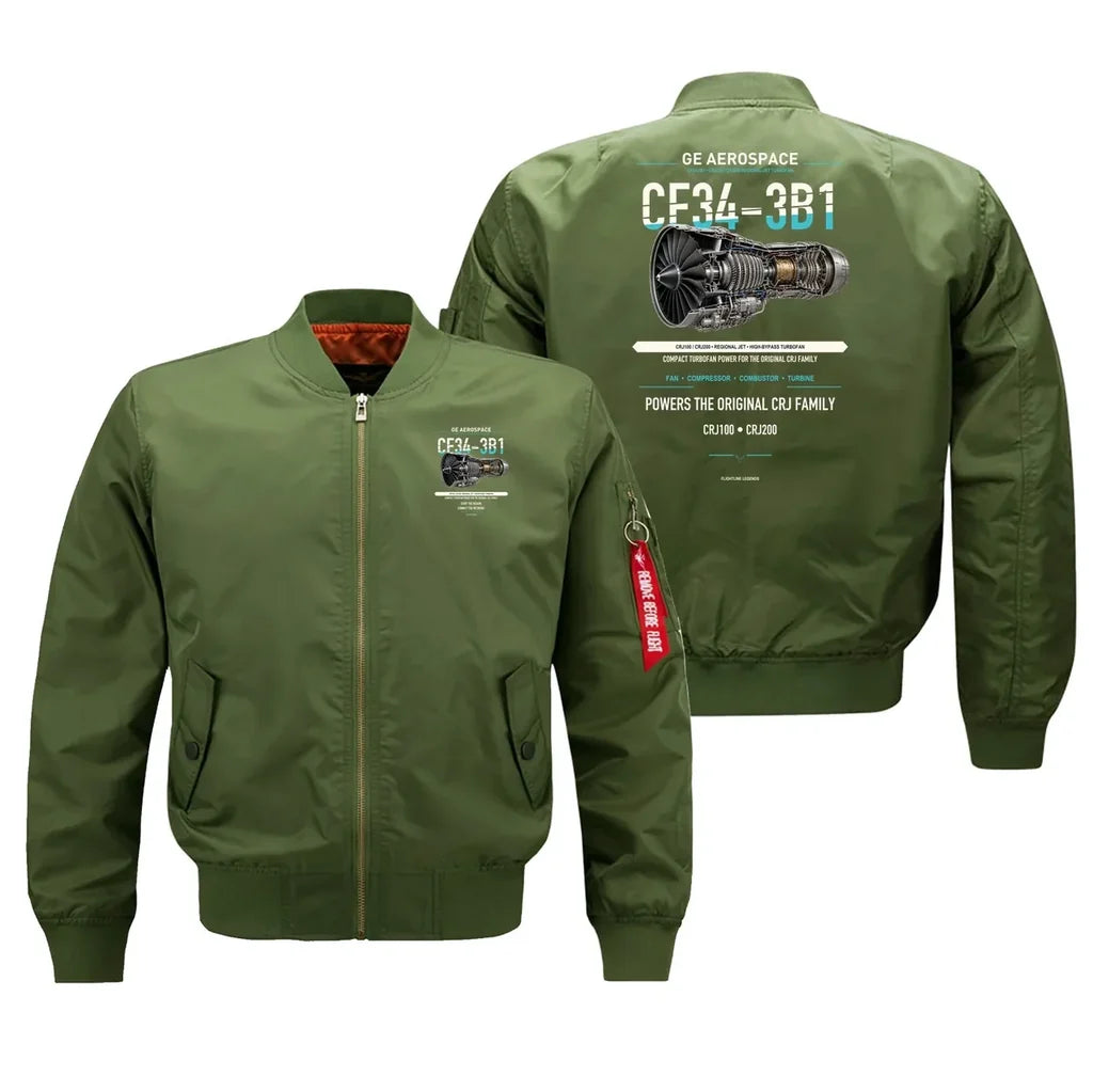CF34-3B1 design on green bomber