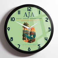 Thumbnail for Ajaccio  Napoleon Bonaparte Airport AJA Wall-Clock Framed - Light Green