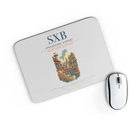 Thumbnail for Strasbourg Airport (SXB) design on light gray rectangle mouse pad