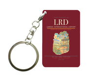 Thumbnail for Laredo International Airport (LRD) design on dark red key chain