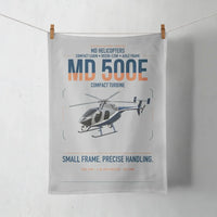 Thumbnail for MD Helicopters MD 500E design on light gray towel
