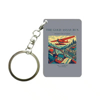 Thumbnail for VINTAGE G4415 - The Gold Assay Run - Designed Key Chain design on gray