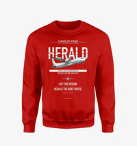 Thumbnail for Handley Page HPR.7 Dart Herald design on red sweatshirt