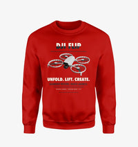 Thumbnail for DJI Flip design on red sweatshirt