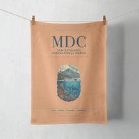 Thumbnail for Sam Ratulangi International Airport Manado (MDC) design on orange towel