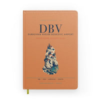 Thumbnail for Dubrovnik Ruđer Bošković Airport (DBV) design on orange notebook