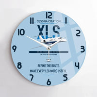 Thumbnail for Cessna Citation XLS design on light blue no frame wall clock