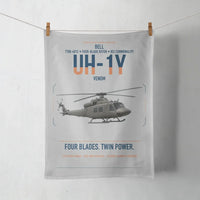 Thumbnail for Bell UH-1Y Venom design on light gray towel