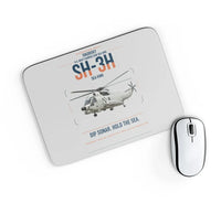 Thumbnail for Sikorsky SH-3H Sea King design on light gray rectangle mouse pad
