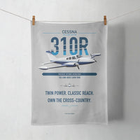 Thumbnail for Cessna 310R design on light gray towel