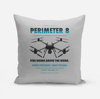 Thumbnail for Skyfront Perimeter 8 design on light gray pillow