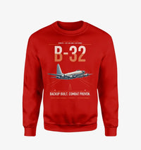 Thumbnail for B-32 Dominator design on red sweatshirt