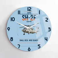 Thumbnail for Kaman SH-2F Seasprite design on light blue no frame wall clock