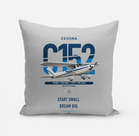 Thumbnail for Cessna 152 design on light gray pillow