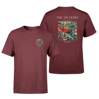Thumbnail for VINTAGE G4025 - The Air Derby - Double-Side T-Shirt design on darkred double side t shirt
