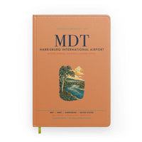 Thumbnail for Harrisburg International Airport (MDT) design on orange notebook