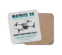 Thumbnail for DJI Matrice 30 design on light gray 1 piece coaster