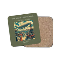 Thumbnail for The Airship Promenade - Designed Coasters design on green army 1-piece