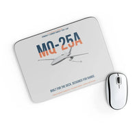 Thumbnail for MQ-25A STINGRAY design on light gray rectangle mouse pad
