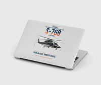 Thumbnail for Sikorsky S-76B design on light gray MacBook case