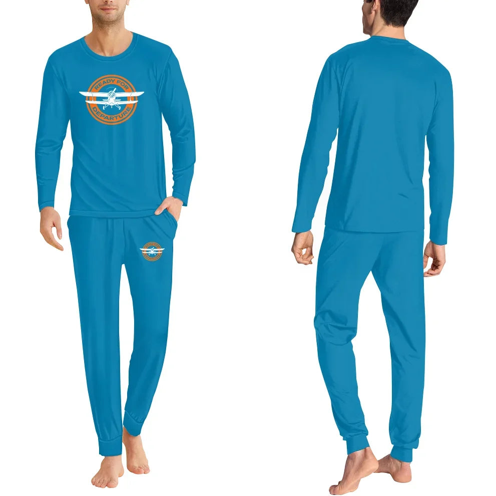 Ready for Departure men pajamas - Light Blue